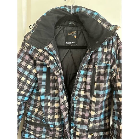 Funk ‘N’ Soul Women’s Ski Snowboard Plaid Jacket Sz. Small - Picture 13 of 15